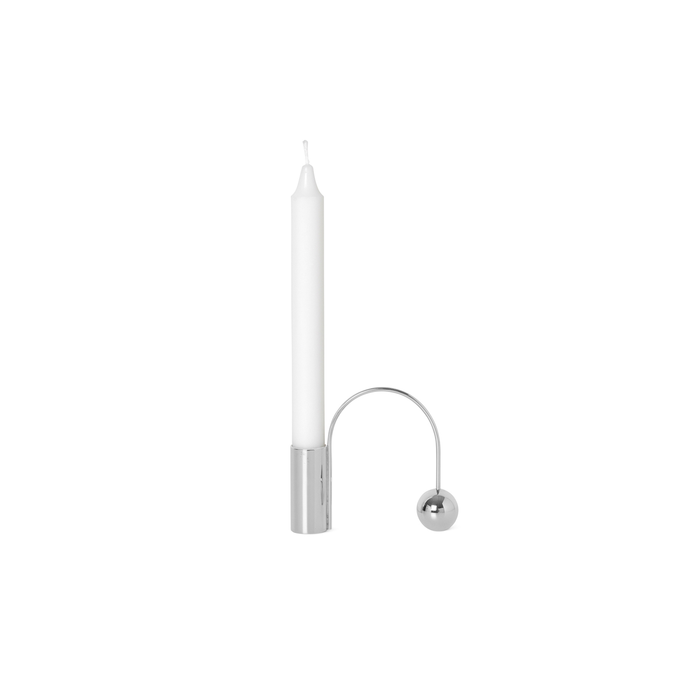 Ferm Living Ljusstake Balance Krom
