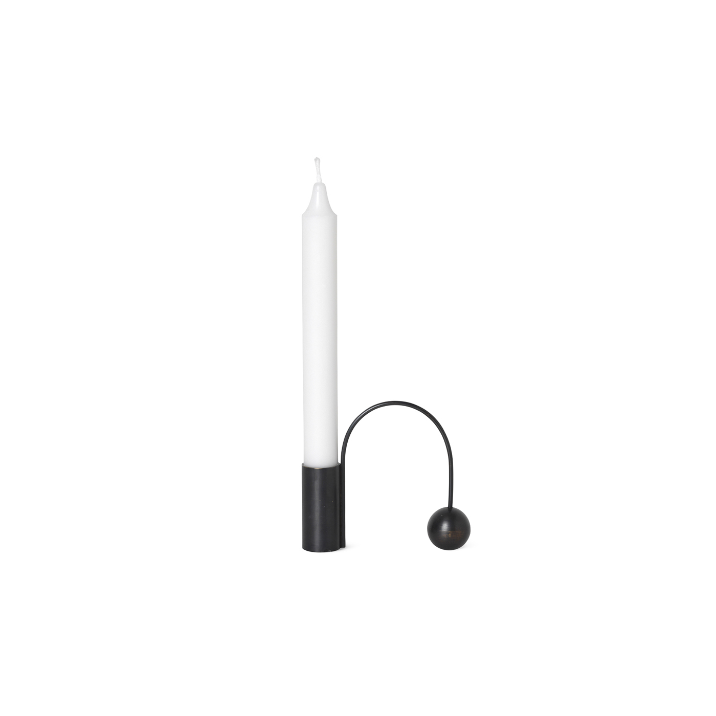 Ferm Living Ljusstake Balance Svart Mässing