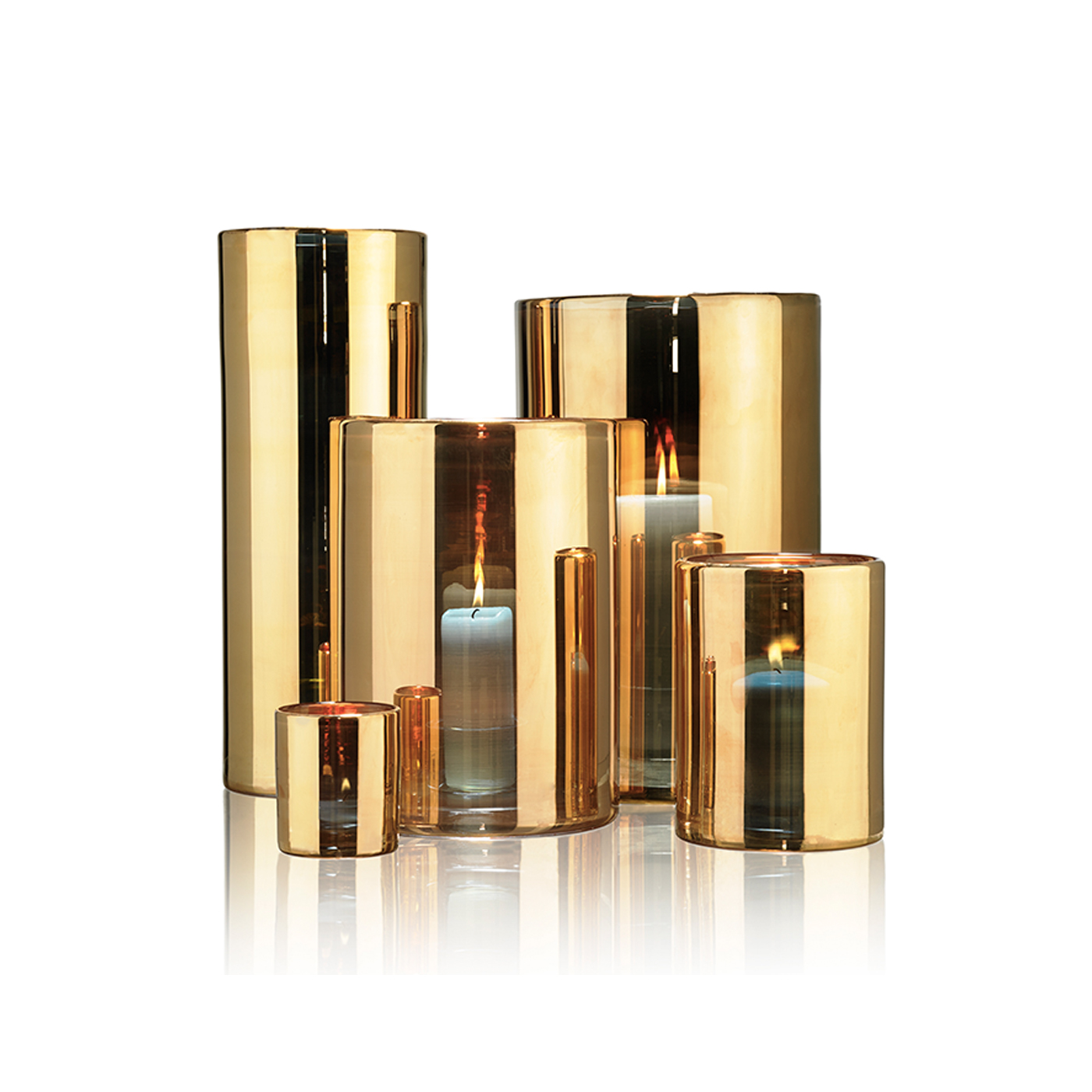 Skogsberg & Smart Hurricane Lamp Gold