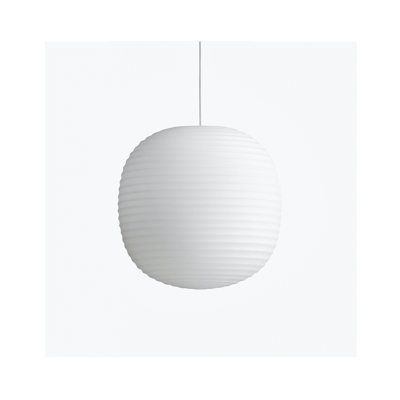 New Works Lantern Pendant Frosted White Opal Glass Ø30