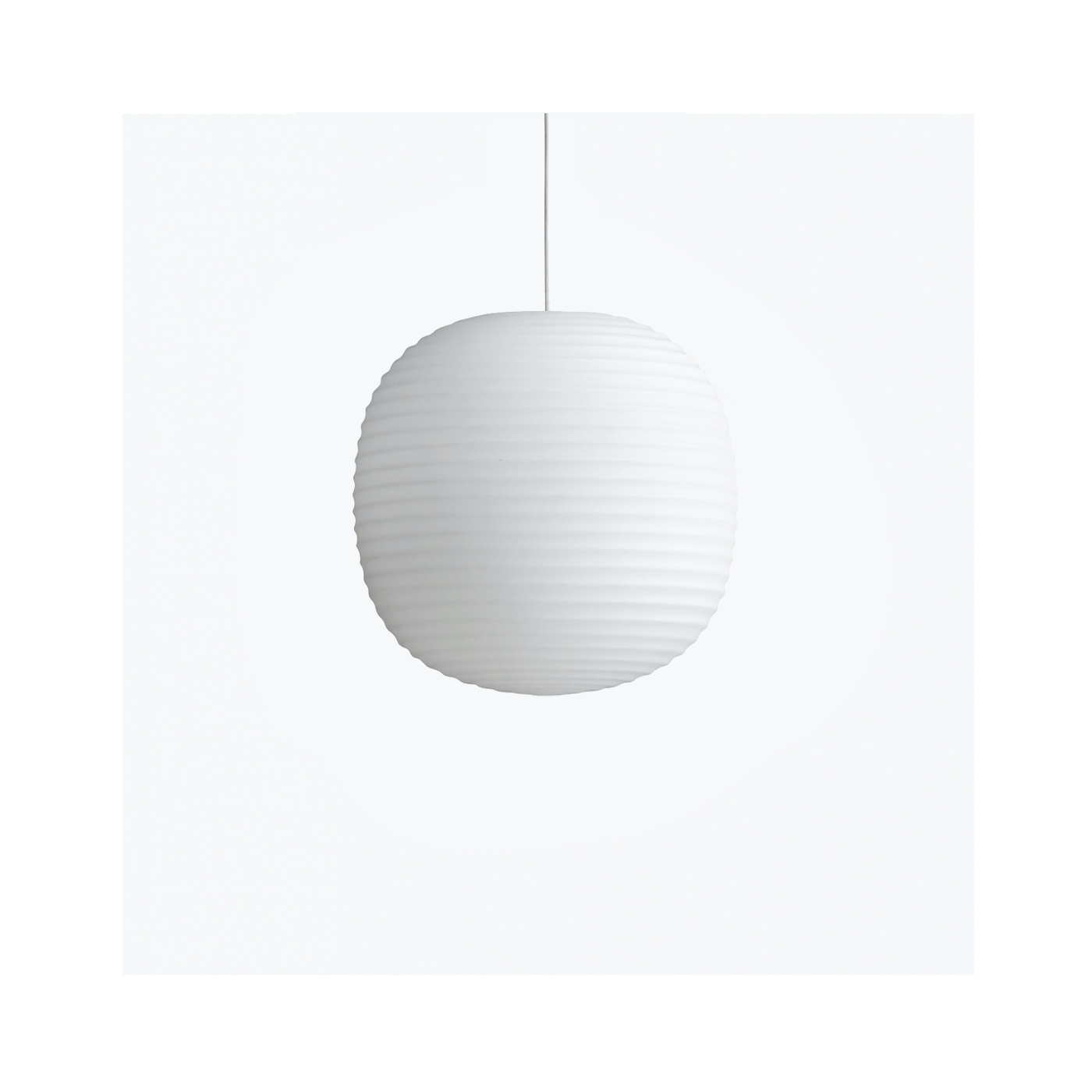 New Works Lantern Pendant Frosted White Opal Glass Ø20