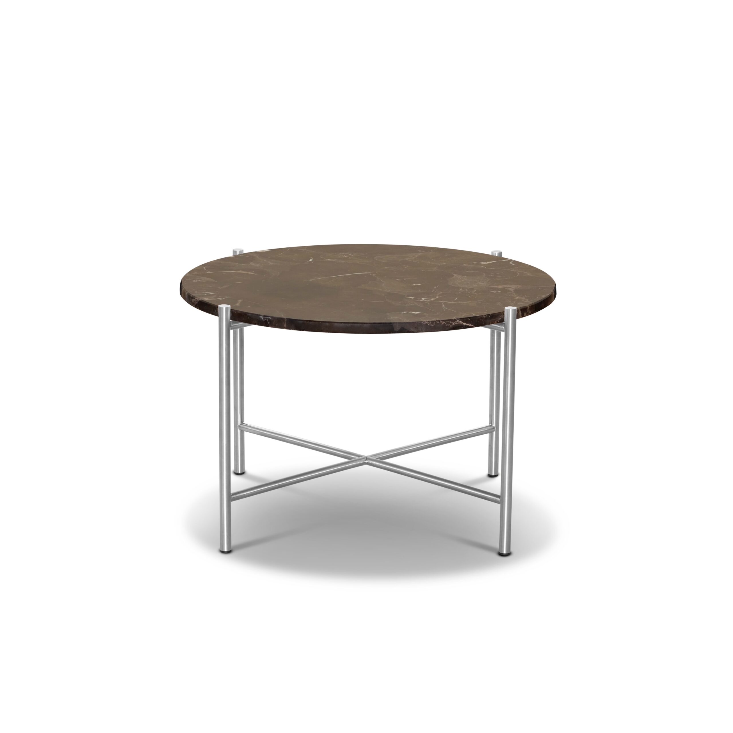 Handvärk Round Coffee Table 60 brown