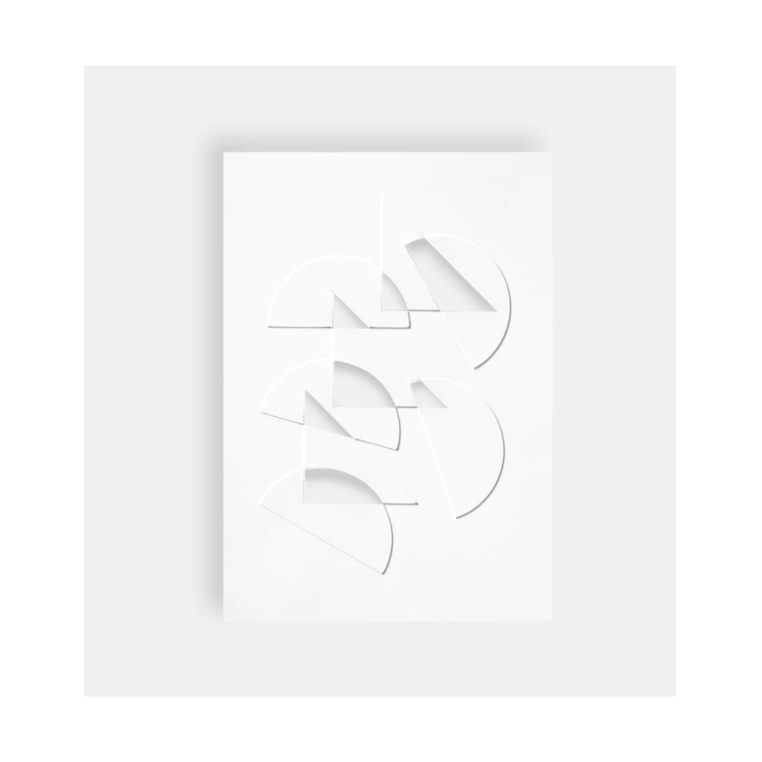 Moebe Papercut Artwork Half Moons & Triangles A4