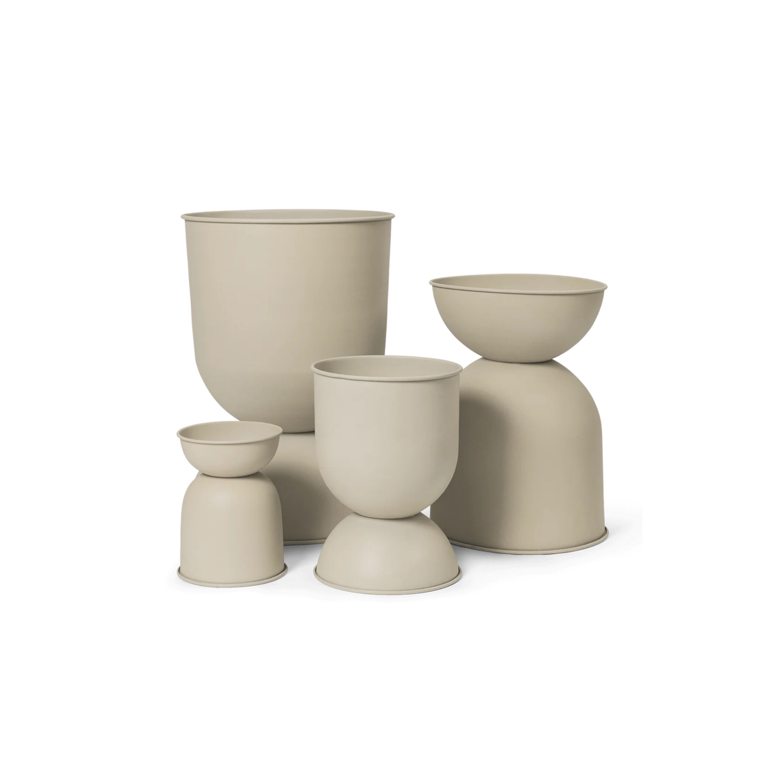 Ferm Living Kruka Hour Glass Pot Cashmere