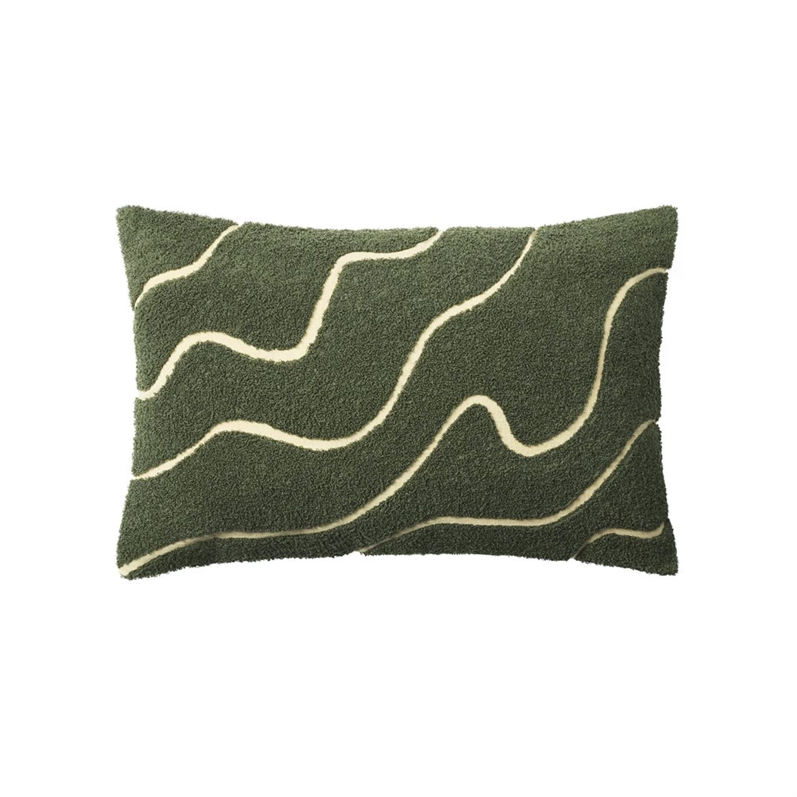 Chhatwal & Jonsson Kuddfodral Linne/Bomull Kashi Cactus Green 40x60 cm