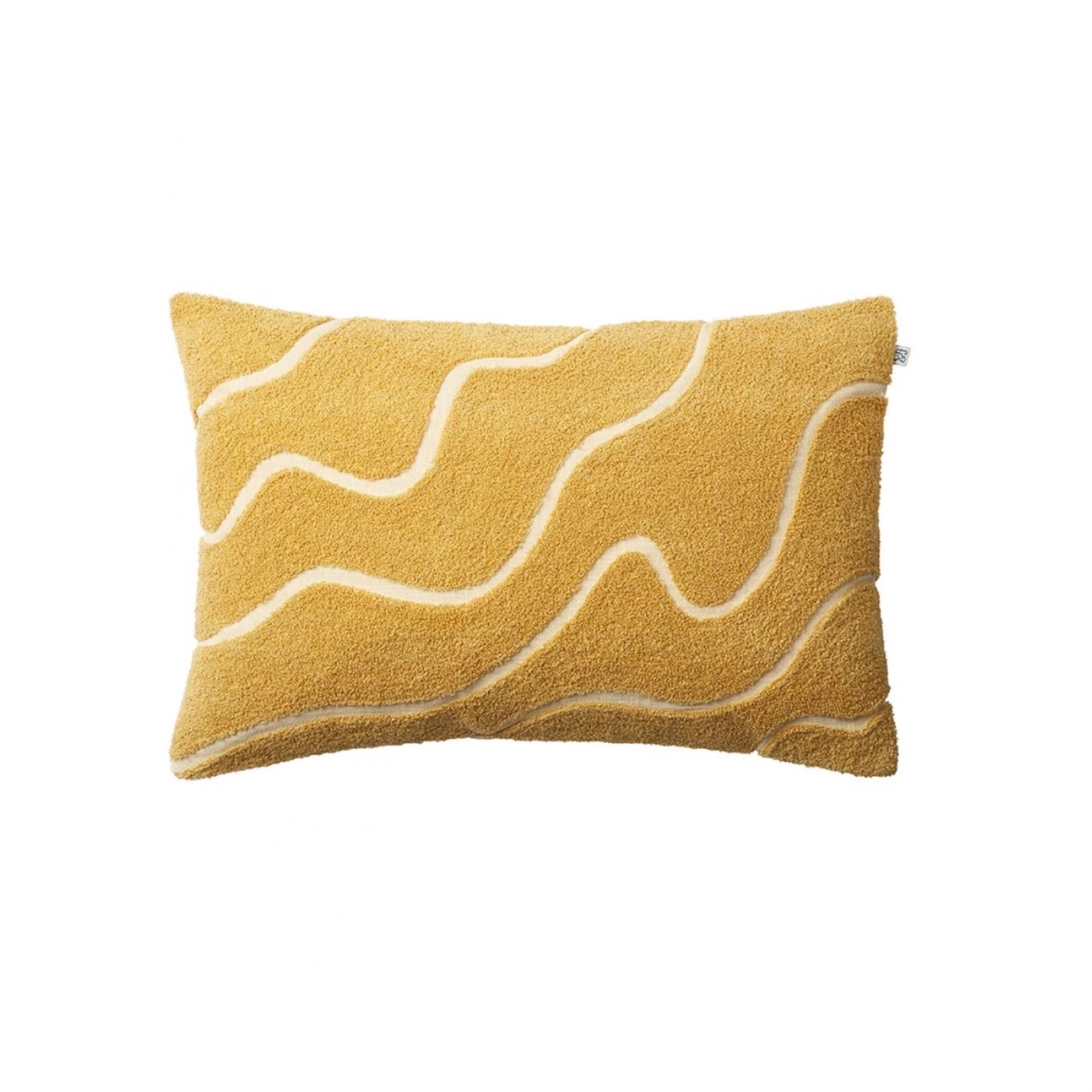Chhatwal & Jonsson Kuddfodral Linne/Bomull Kashi Spicy Yellow/Off White 40×60 cm