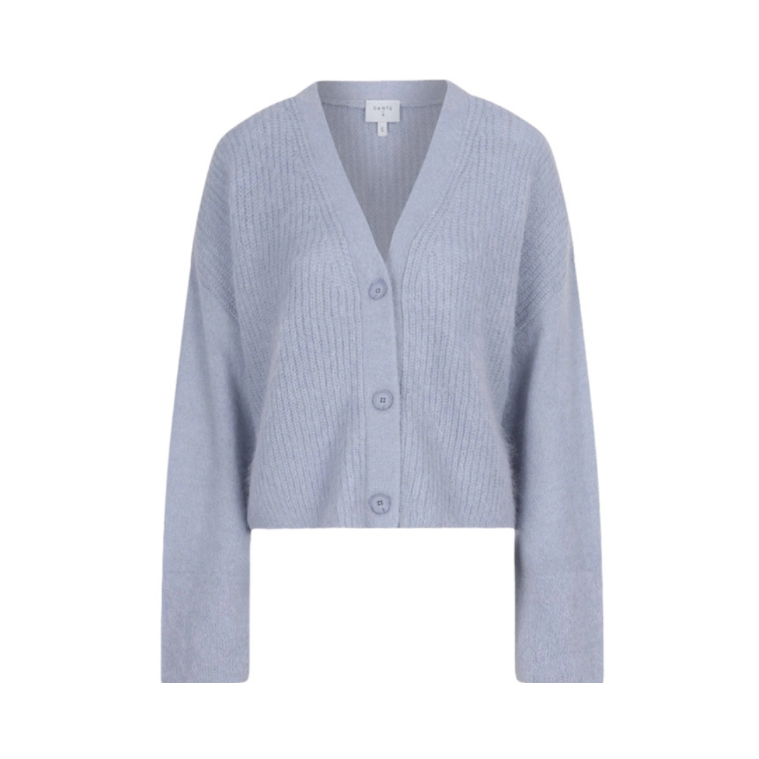 DANTE6 Utah cropped cardigan Iced blue