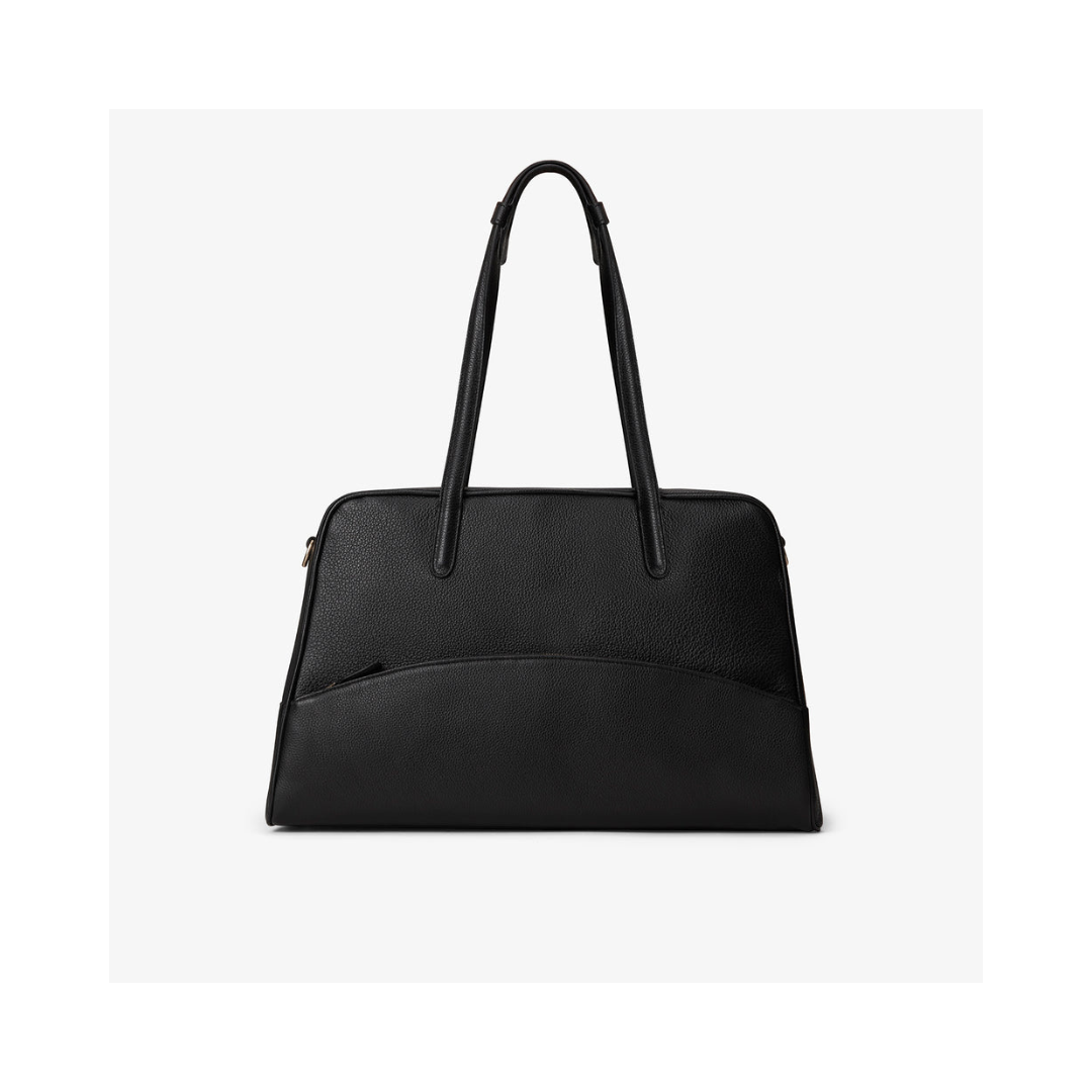 BY BANOO 24 hour suitcase Black/Gold Leather