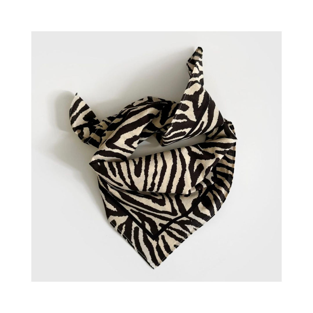 LESCARF Cotton Zebra 55x55