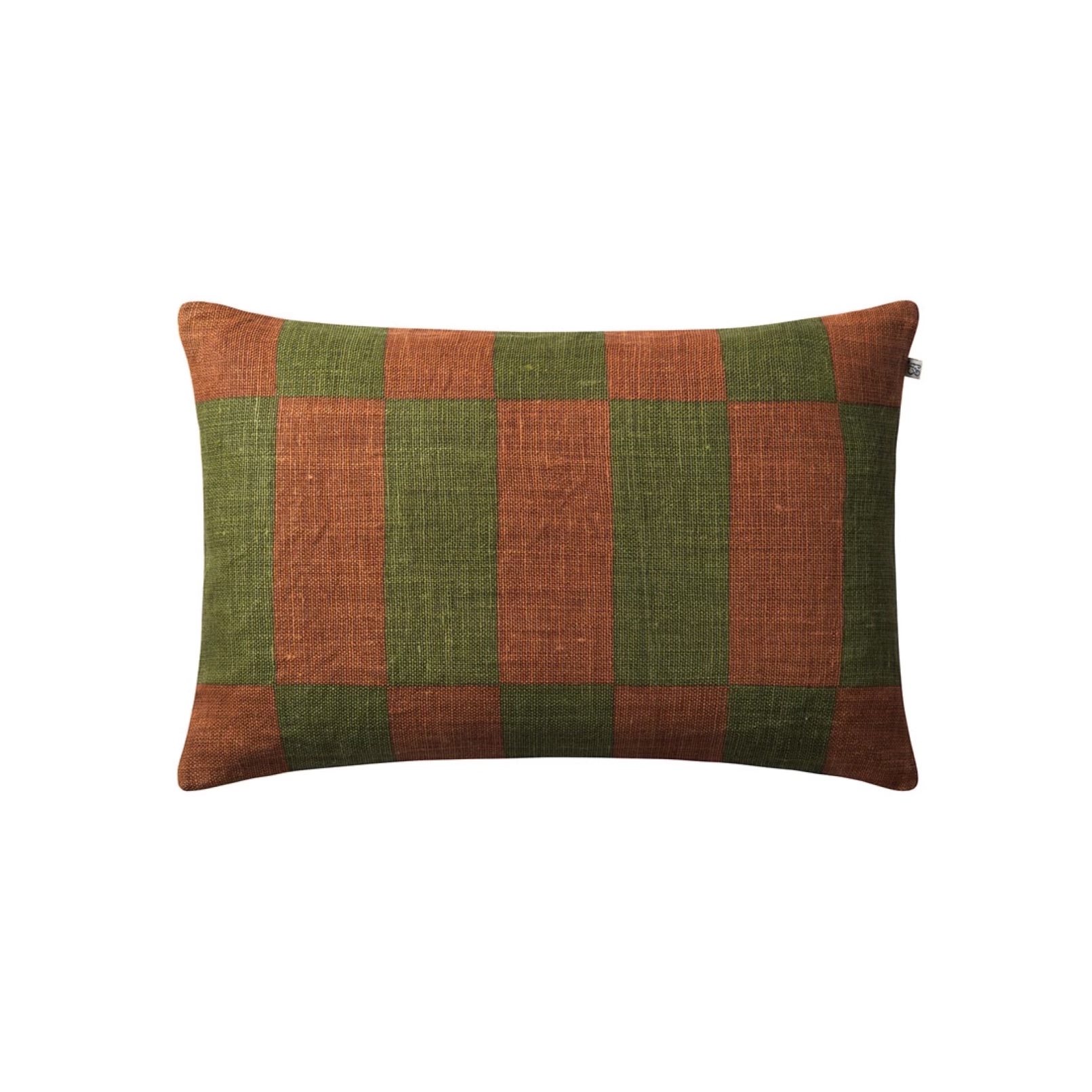 Chhatwal & Jonsson Kuddfodral Linne Samar Light Beige/Cactus Green/Terracotta 40×60 cm