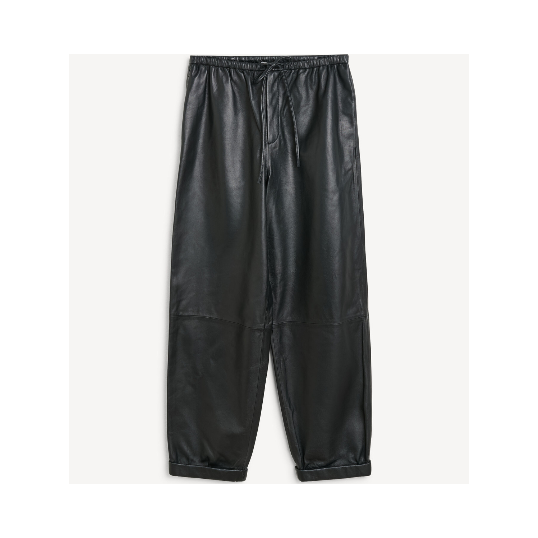 BY MALENE BIRGER Joanni leather trousers Black