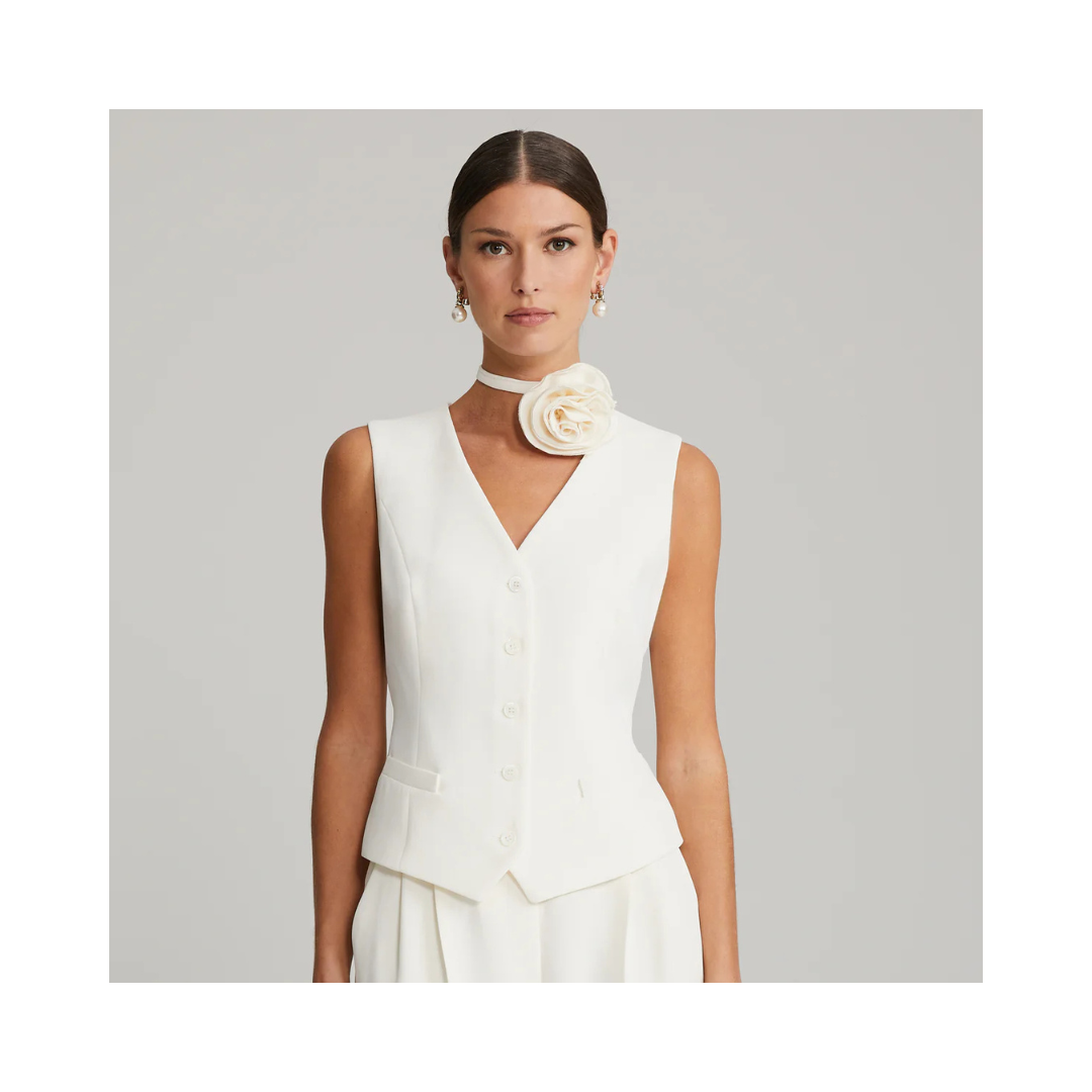 ANDIATA Maria Vest Chalk White