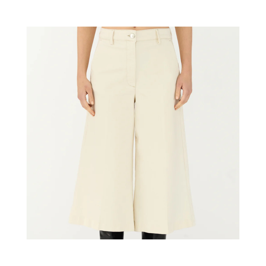TOMORROW Ellen Culotte Jeans Wash Crude Ecru