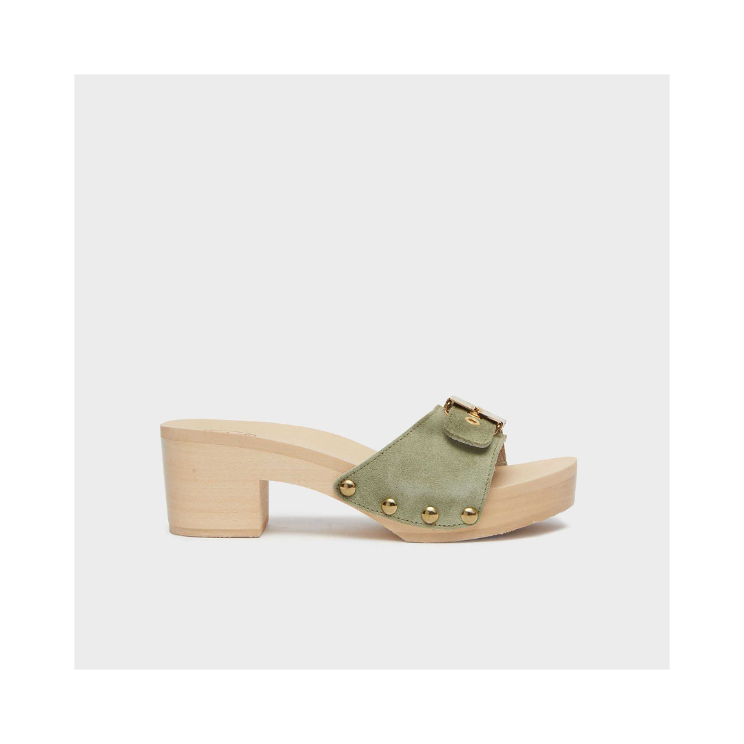 SCHOLL Pescura Ibiza 2.0 Leather Sandals & slides sage
