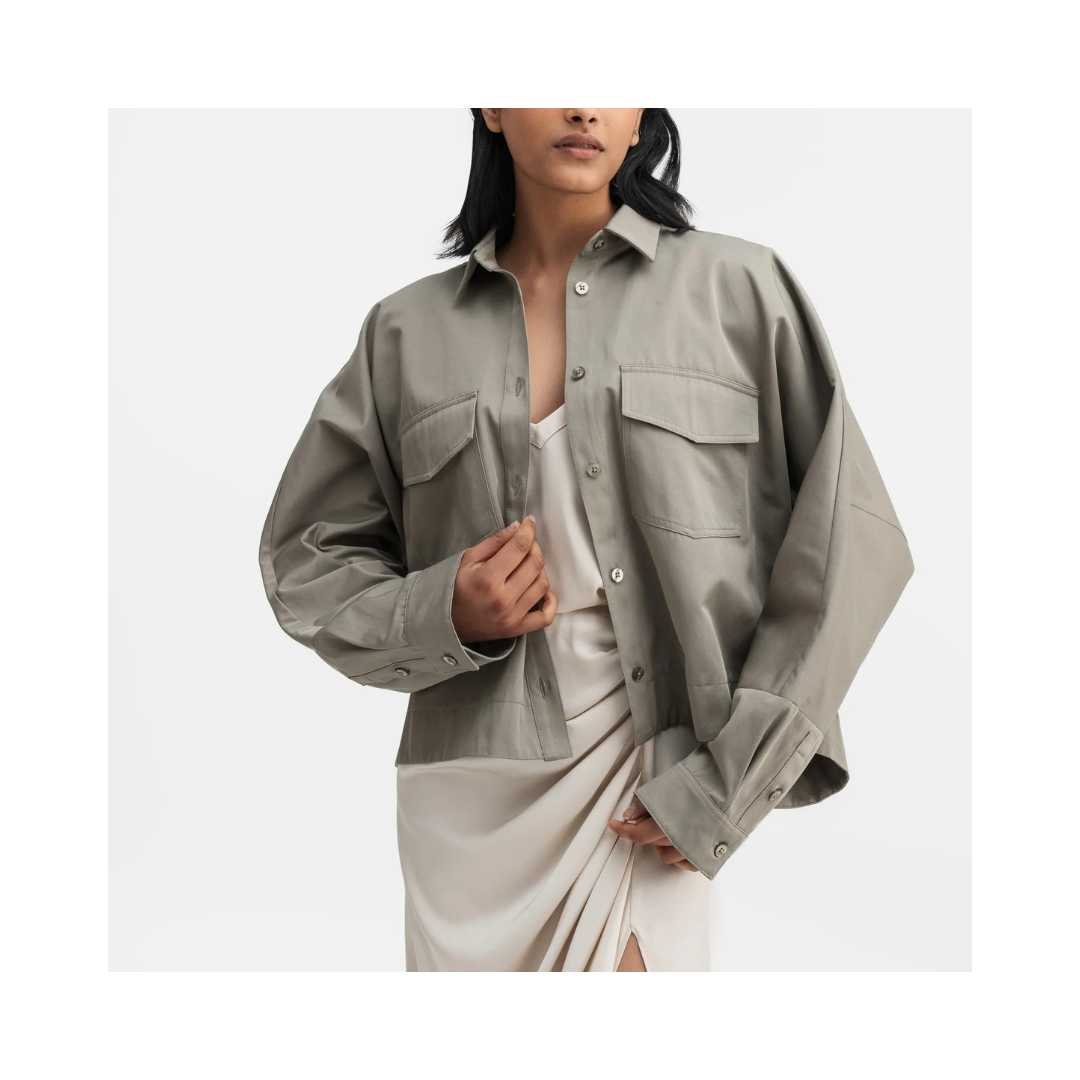 Ahlvar Gallery Kori over shirt Light Military green