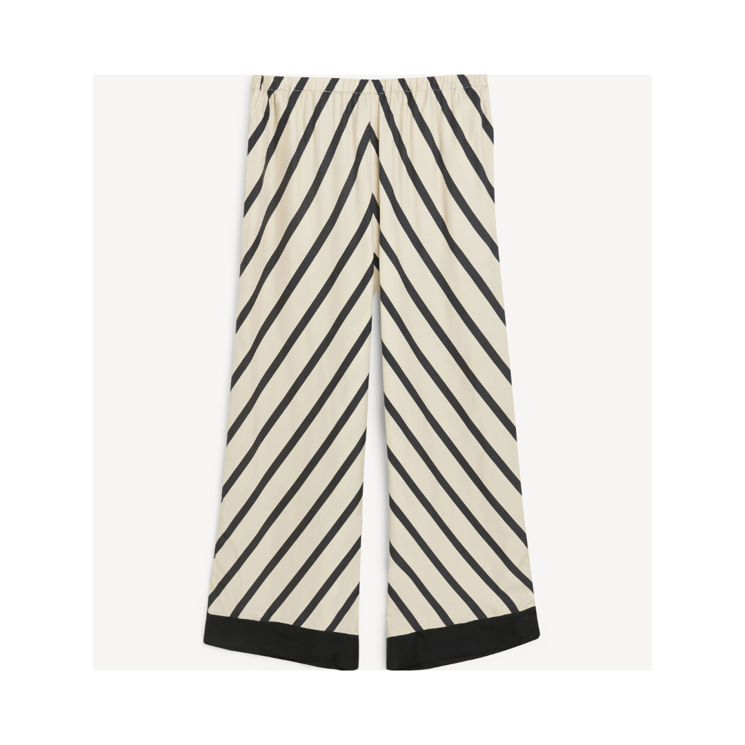 BY MALENE BIRGER Mirabello wide-leg trousers Diagonal Stripe