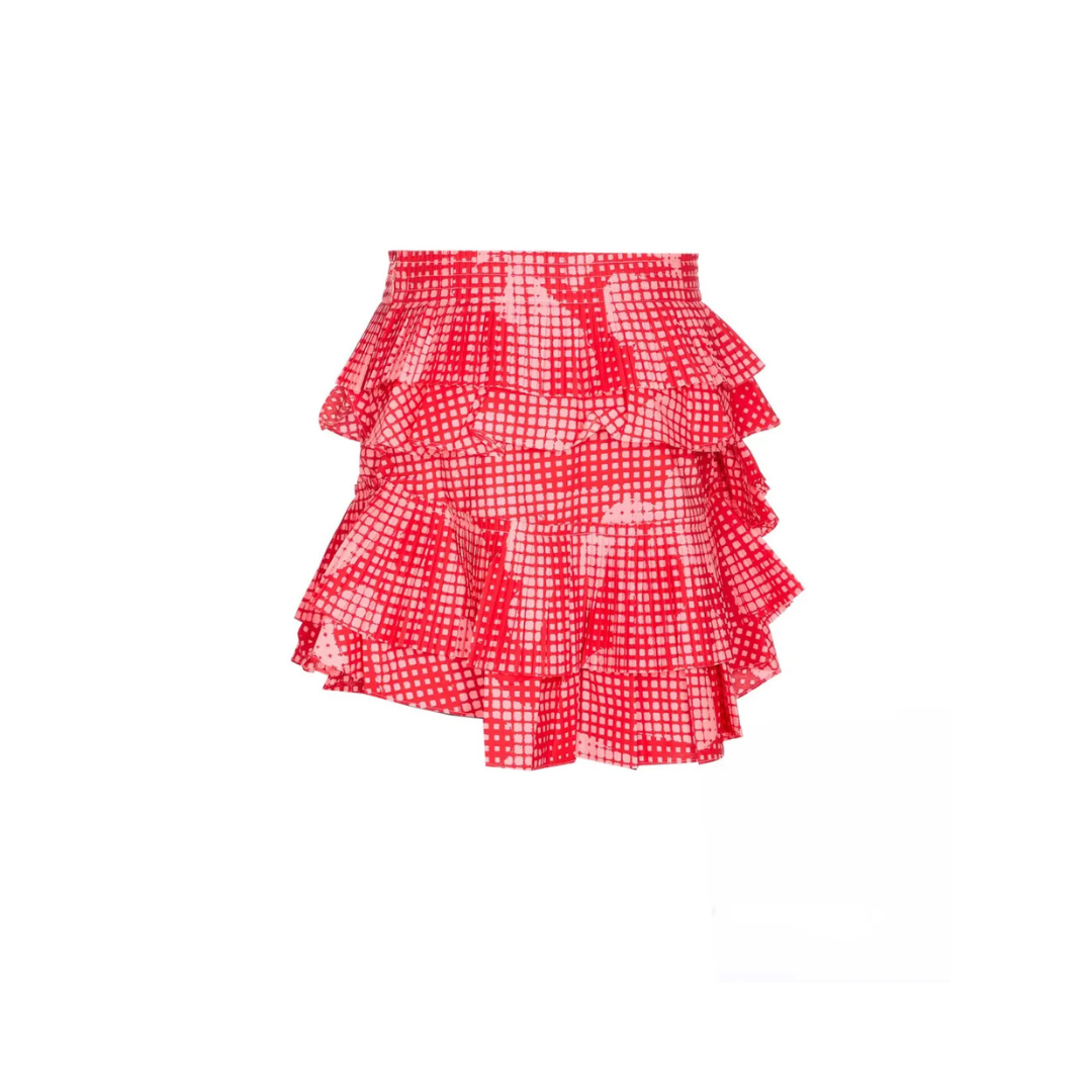 ESSENTIEL Hupaul ruffle miniskirt Calypso Pink