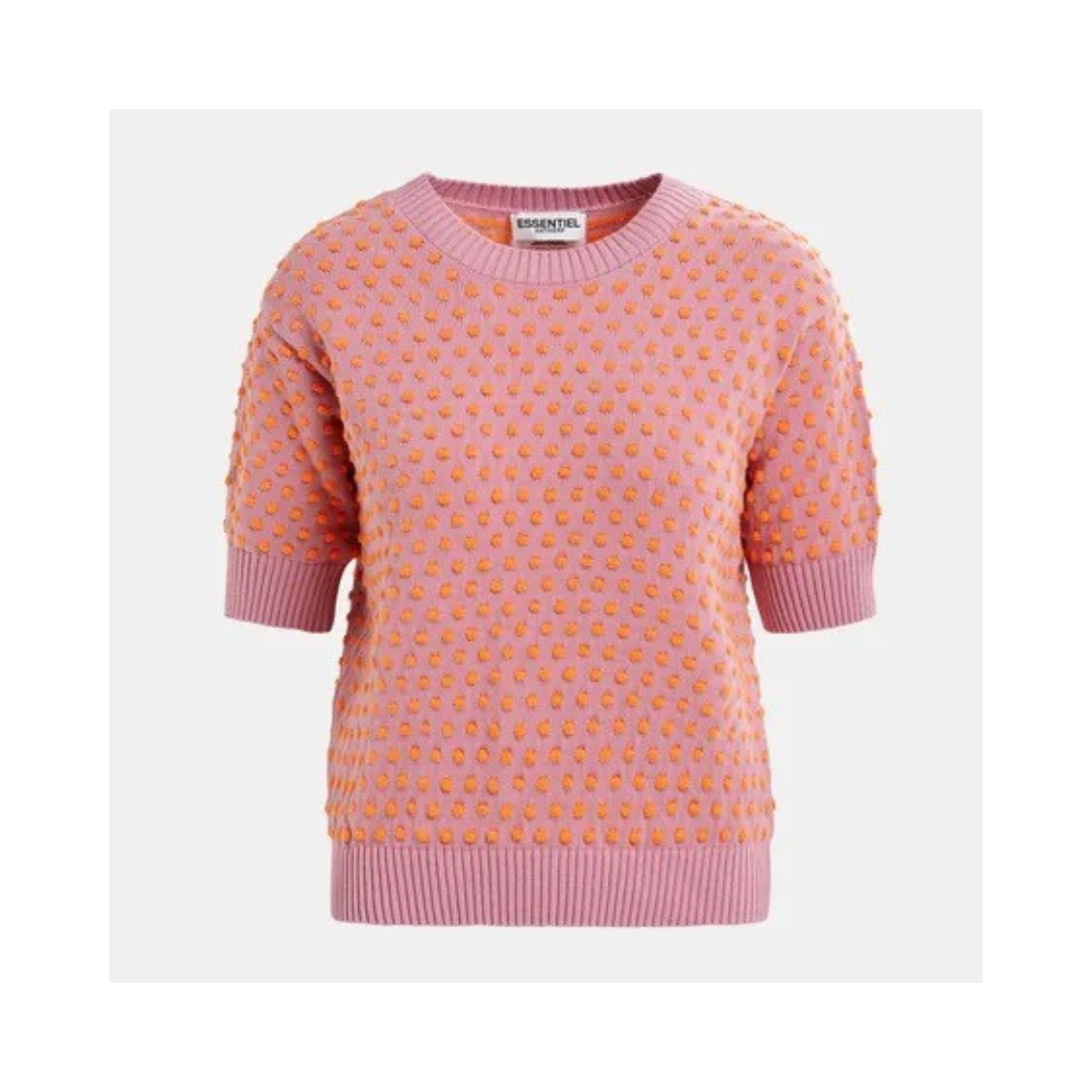 ESSENTIEL Hopes jacquard pullover Pink Lavender