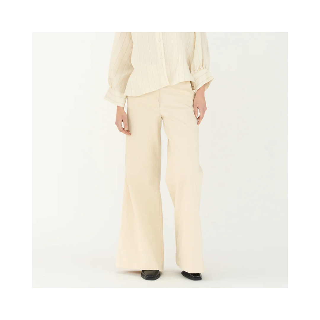 TOMORROW Ellen Pant Wash Crude Ecru