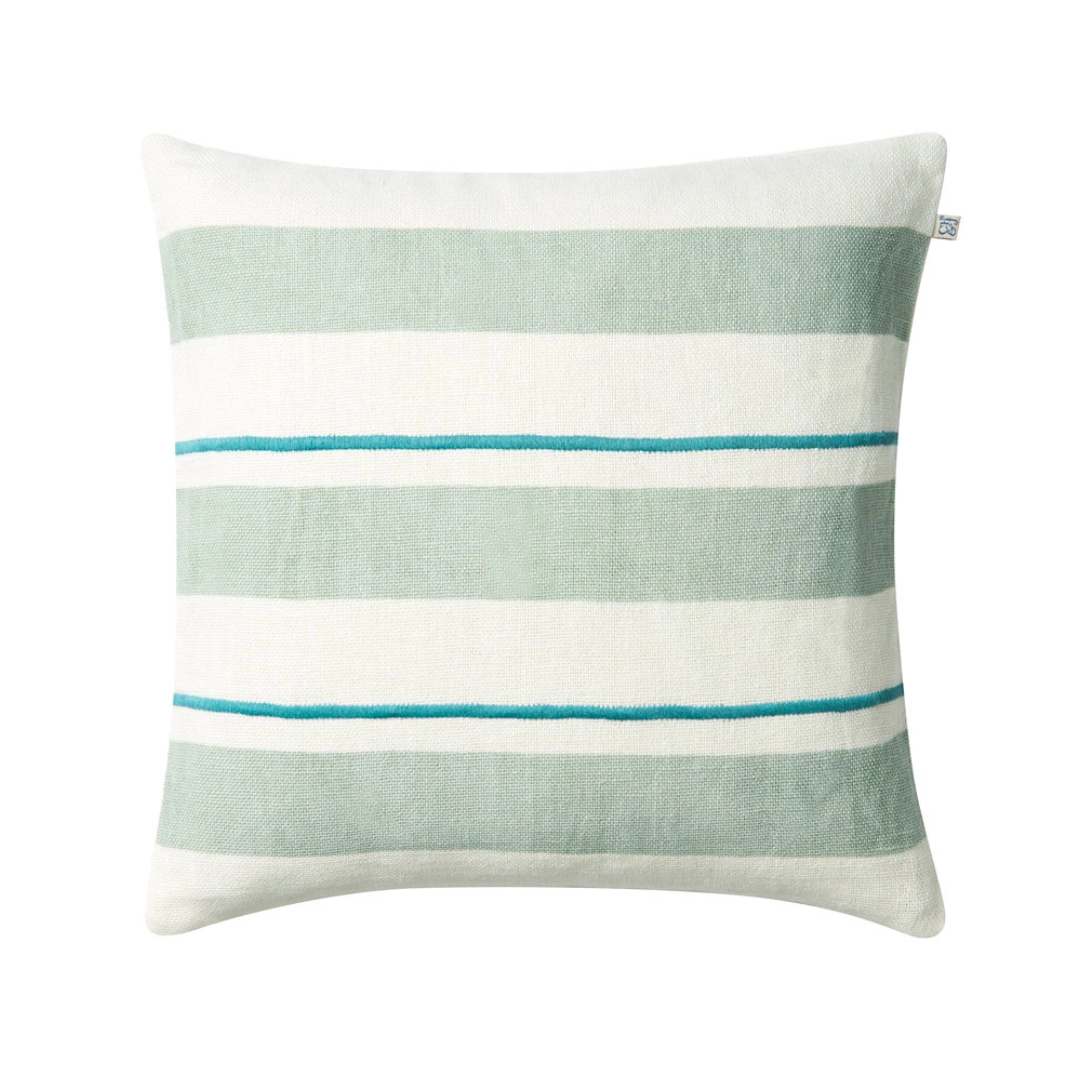 Chhatwal & Jonsson Kuddfodral Linne Assam - Aqua/Heaven Blue 50 x 50 cm