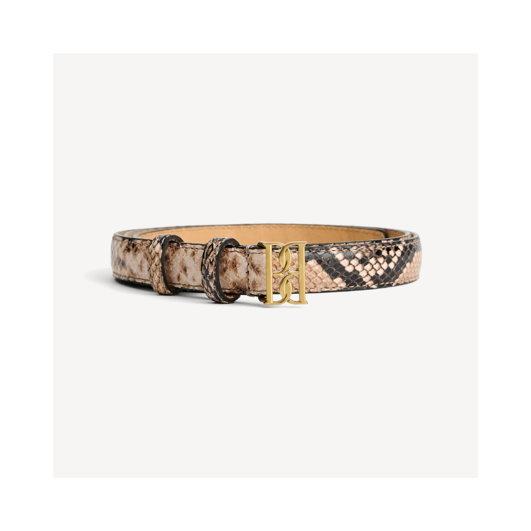 BY MALENE BIRGER Marlos leather belt Snake