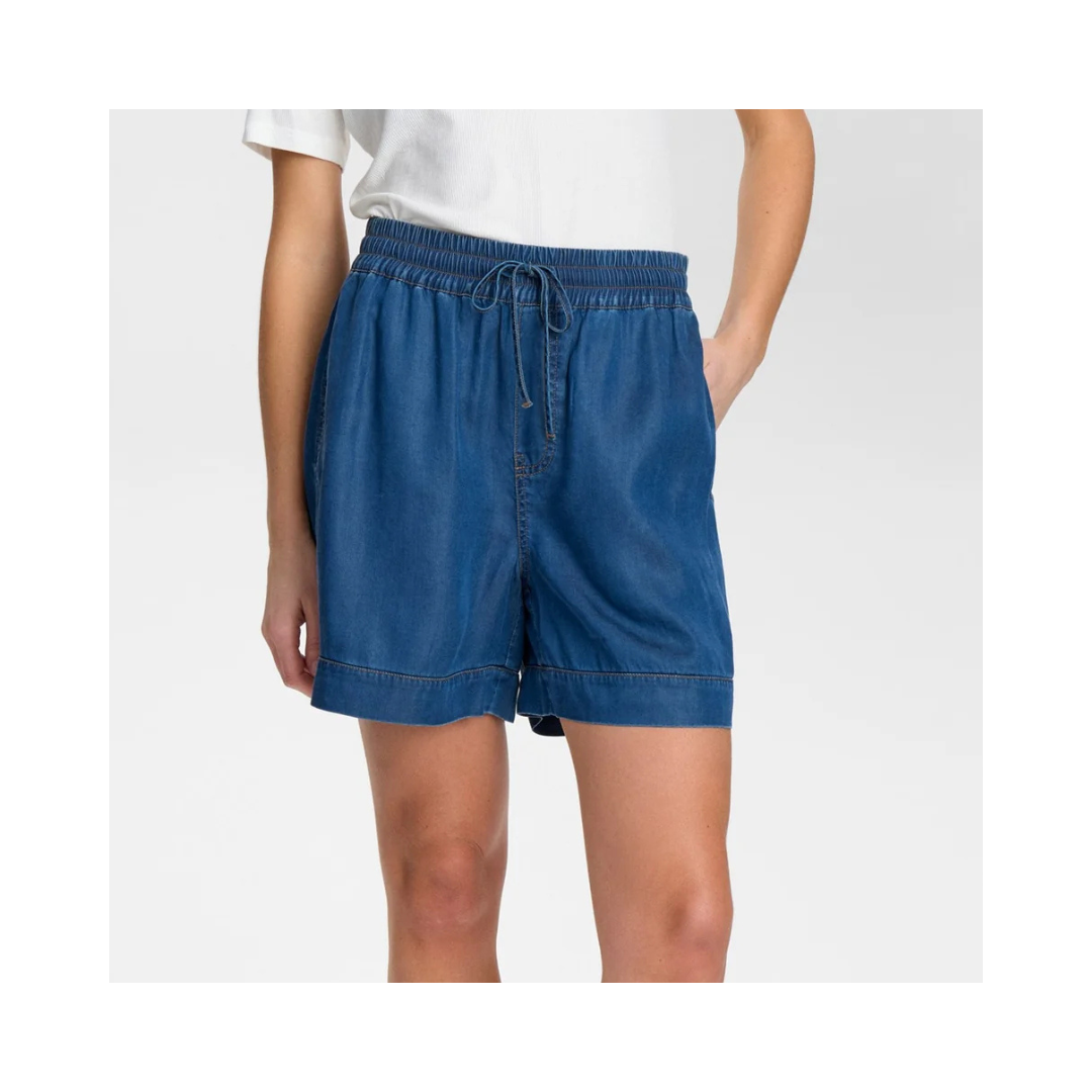 NUMPH Nutokyo Shorts Medium Blue Denim