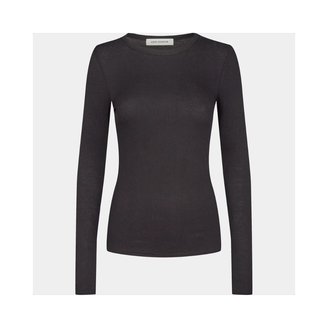 SOFIE SCHNOOR Långärmad T-shirt Petriciaw svart