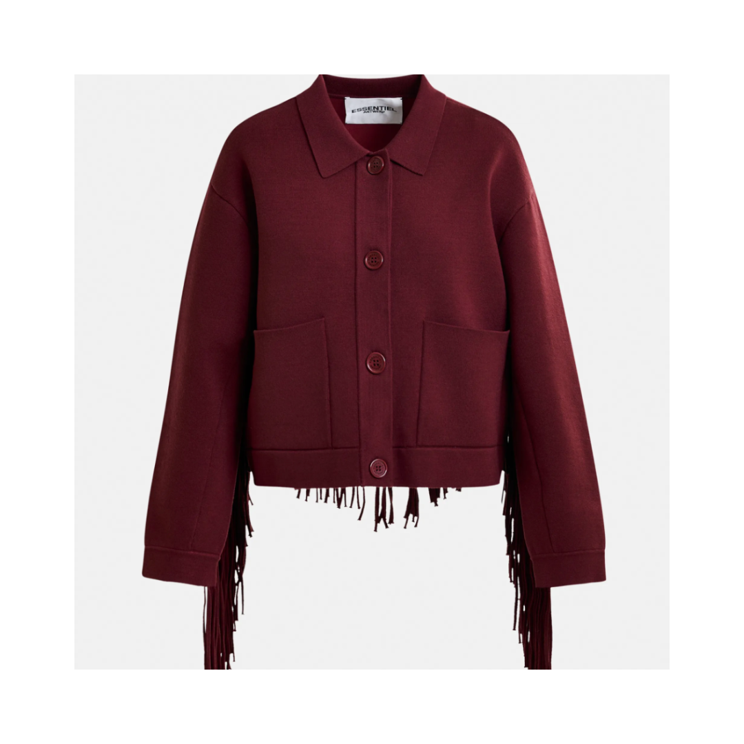 ESSENTIEL Istern Jacket Fringes Margot Mauve