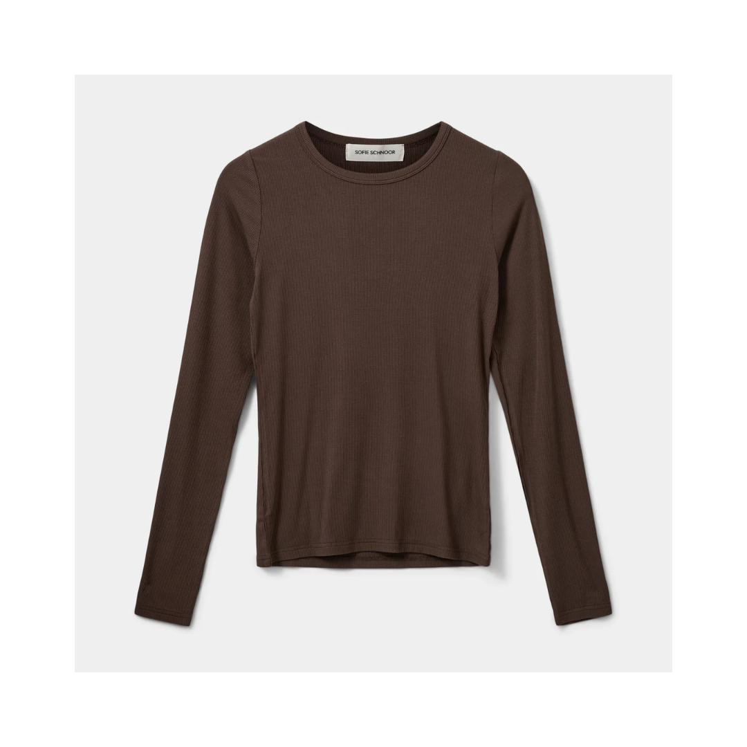 SOFIE SCHNOOR Långärmad T-shirt Petriciaw Brown