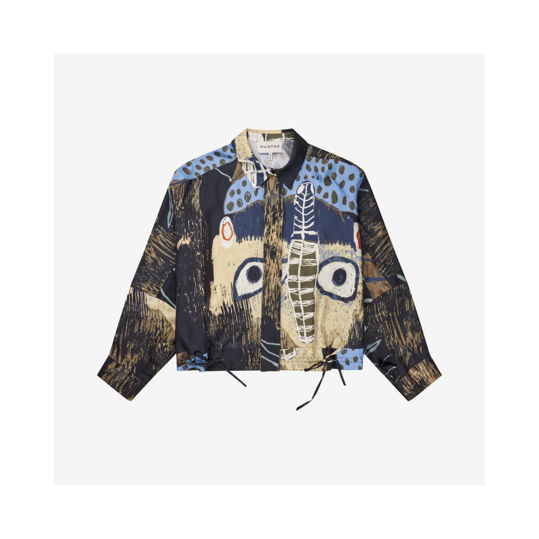 MUNTHE Loasta Blouse Black Print