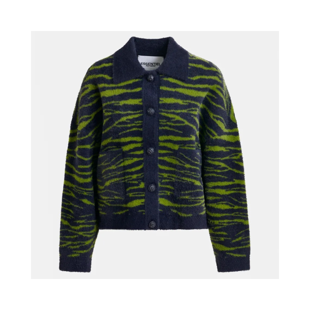 ESSENTIEL Iger zebra knitted jacket